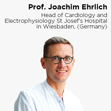 Prof. Joachim Ehrlich, Head of Cardiology Electrophysyology St Josef's Hospital in Wiesbaden (Germany)