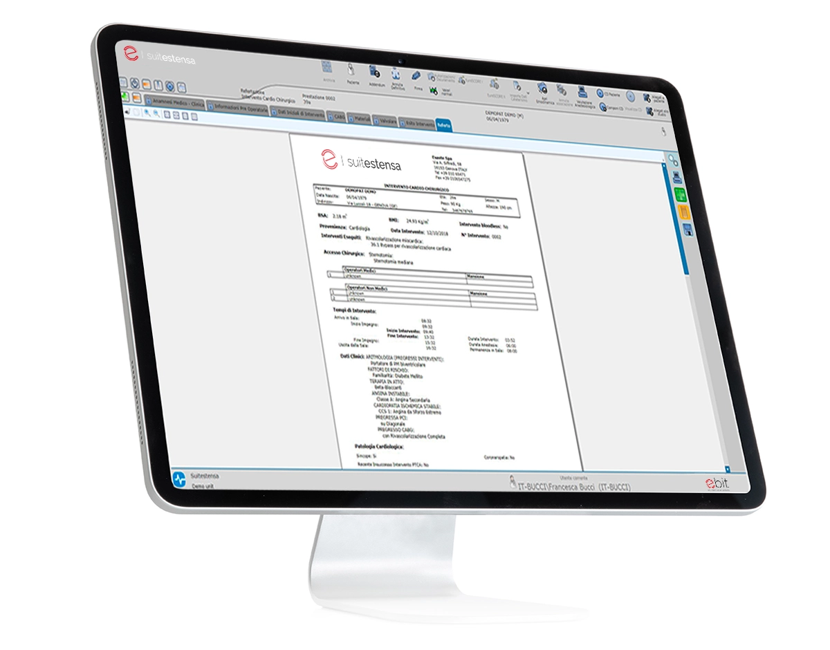 SUITESTENSA Cardio Surgery Data Management