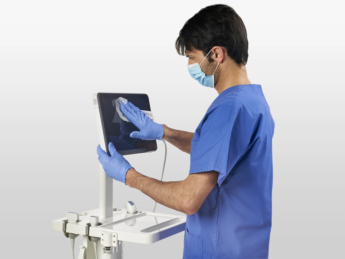 MyLab™X1 ultrasound system, compatibility with a wide range of disinfection